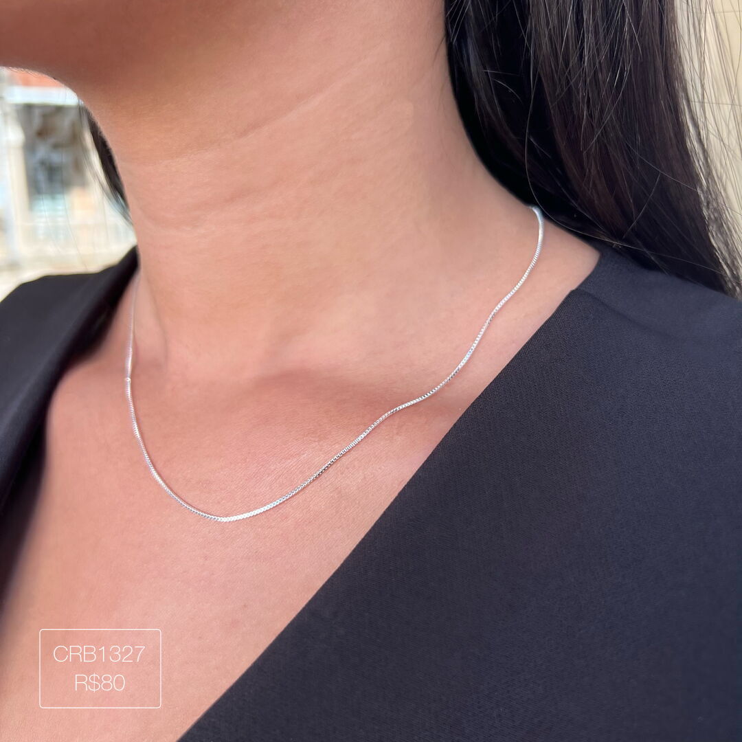 Corrente Veneziana 45+5cm Prateada